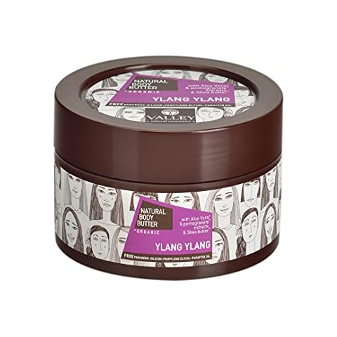 Valley - Ylang Ylang Body Butter - 200ml - Non-Greasy Formula - Contains Pomegranate Extracts, Shea Butter & Vitamin E - Unisex - Suitable For Dry Skin Cover