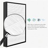Filtr Hepa H13, Compatible With Sharp, UZ-PM5HF UZ-PM5DF Zamiennik I Filtr Węglowy Do Modeli UA-PM50E-B UA-PF40E-W UA-PG50E-W Oczyszczacz Powietrza(Hepa and carbon)