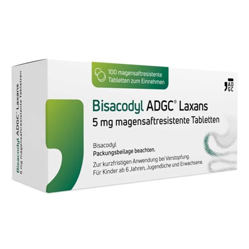 BISACODYL ADGC Laxans 5 mg magensaftres.Tabletten 100 St