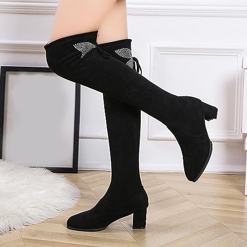 Botas largas de caña elástica ideales para tus looks de noche 7