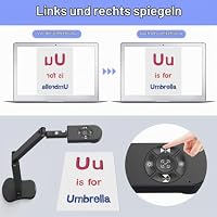 THUSTAND 8MP Dokumentenkamera & Webcam 4K, 2448P Visualizer, Vorlagen bis A3 mit 3-Stufen-LED-Licht, Bildumkehr, Autofokus, faltbar mit Dual-Mikrofonen, für Webkonferenzen mit Zoom, Skype, Teams, OBS – Ansicht 7