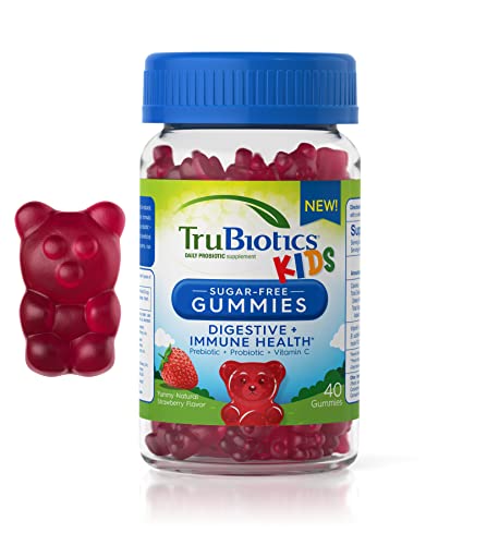 TruBiotics Sugar-Free Gummies with Vitamin C for Digestive + Immune Health for Children