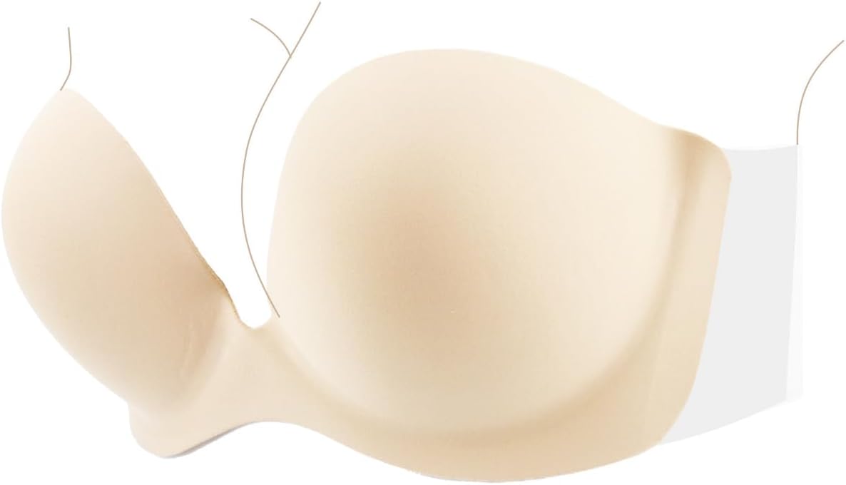 Backless Strapless Bra for Women, Adhesive Invisible Sticky Bra Push Up for Wedding Dress
