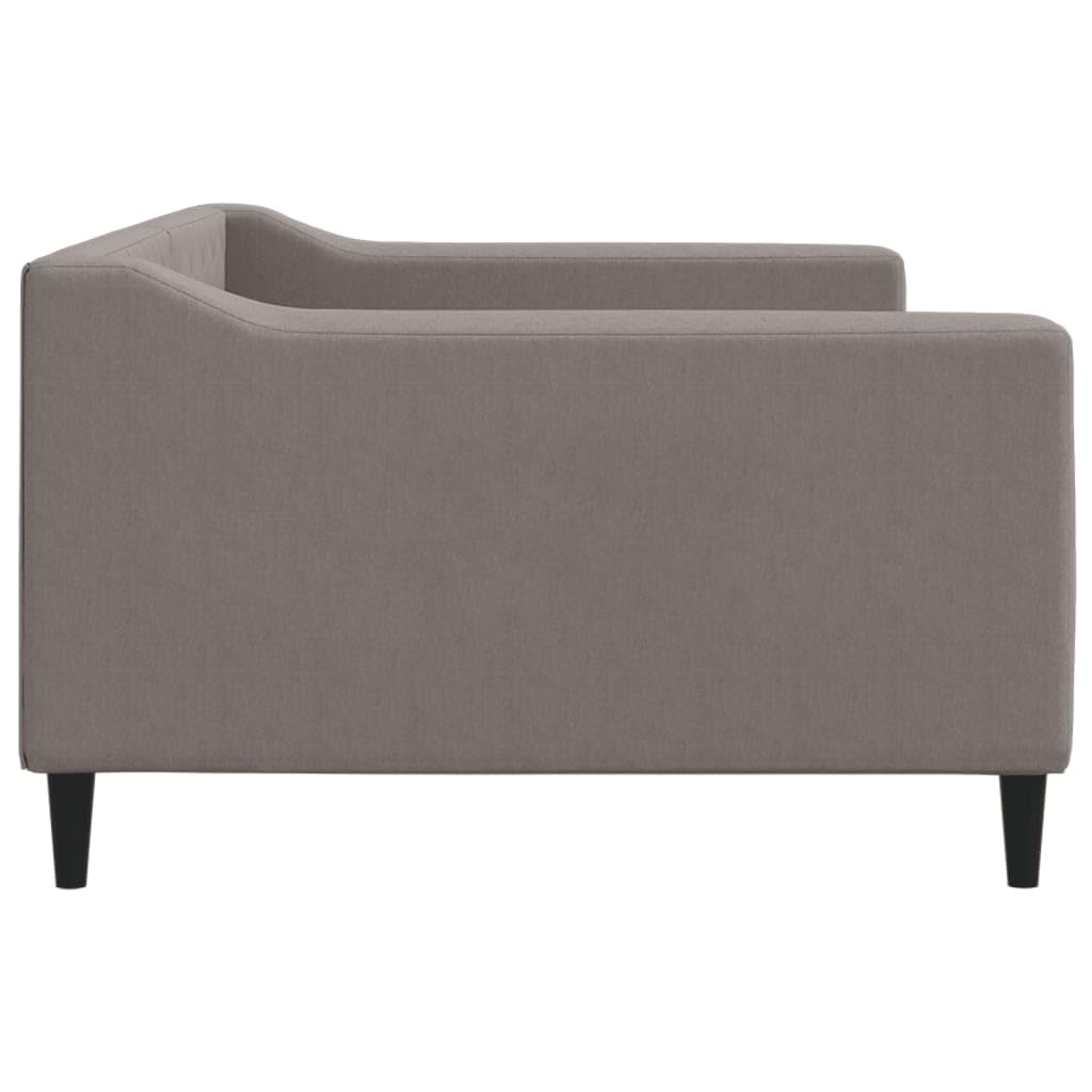 Brokky 354169 Letto da Giorno Tortora 100x200 cm in Tessuto Divano Letto,Giroletto, Singolo, Matrimoniale, Moderna