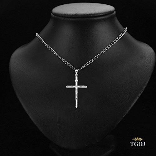 14K White Gold Crucifix Cross Charm Pendant - Crucifix Necklace Charm Pendant - 14K Gold Stamped Classic Fine Jewelry - Great Gift for Men & Women2