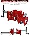 ATPEAM Wood Gluing Pipe Clamp Set | 8 Pack Heavy Duty Cast Iron Quick Release Pipe Clamps for Woodworking (8, 3/4