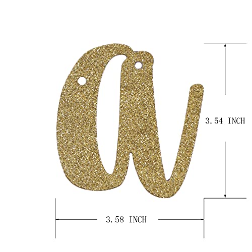 Happy 50Th Anniversary Banner Sign Gold Paper Glitter Party Decorations For 50Th Wedding Anniversary Party Supplies Letters Gold Qwlqiao #TOP2