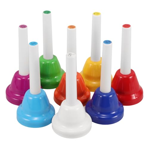 Cloches à main pour enfants POPETPOP à 8 notes colorées