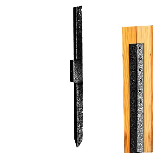 Piquet de clôture en acier pour stabiliser une boîte aux lettres qui bouge