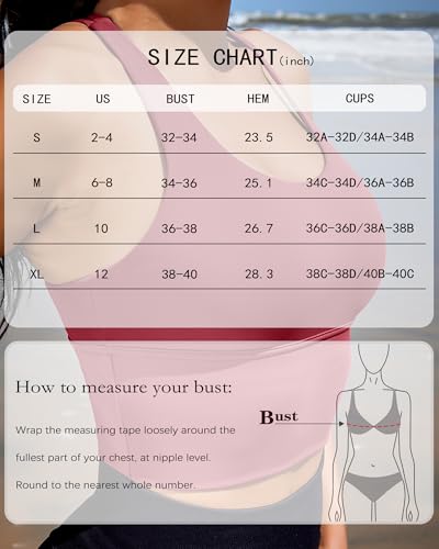 Image of XUNYU Sports Bras for Women High Support Longline Workout Tank Tops Built in Bra Padded Strappy Yoga Crop Top Cross Gym