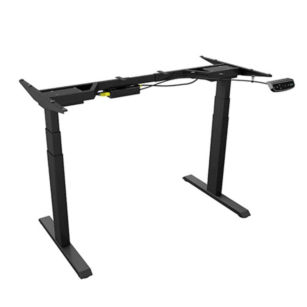 ICY BOX RAIDSONIC Ergonomisches Tischgestell, motorisierte Sit-Stand Lösung ohne Tischplatte, 2 Motoren