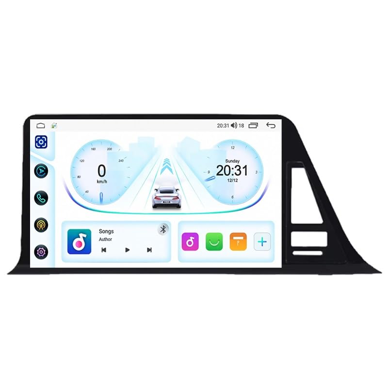 Pantalla de 9" para C-HR CHR con CarPlay inalámbrico para viajar conectado sin cables en ruta