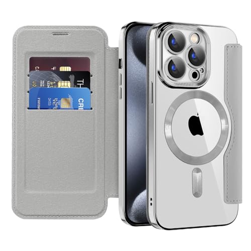 Coque en cuir galvanisé iPhone 15 Pro protection luxe 360