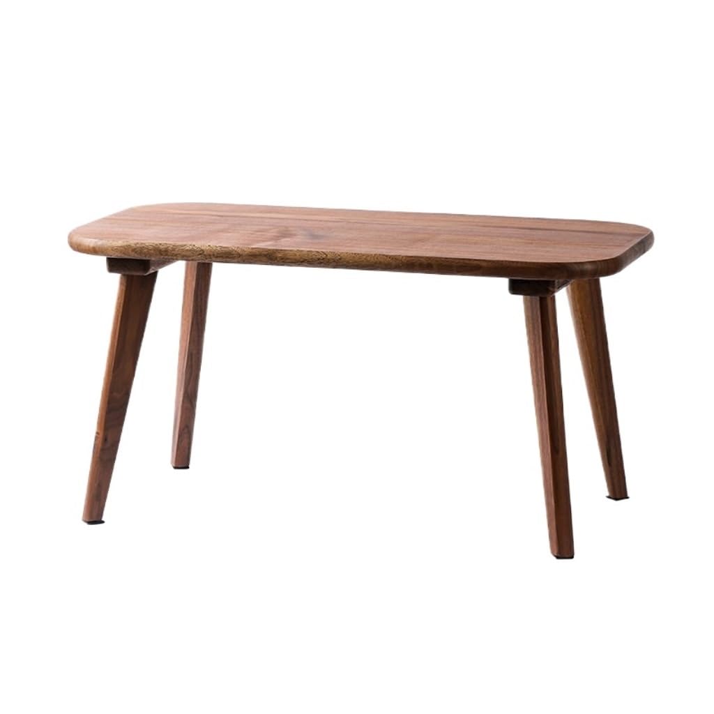 Table à thé en noyer noir petite table basse salon tatami baie vitrée