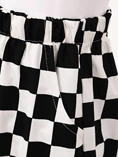 Oyolan Kids Girls Jogger Cargo Pants Sweatpants With Pocket Loose Hip Hop Streetwear Trousers Casual Baggy Pants Type B Black 7-8 Years #TOP4