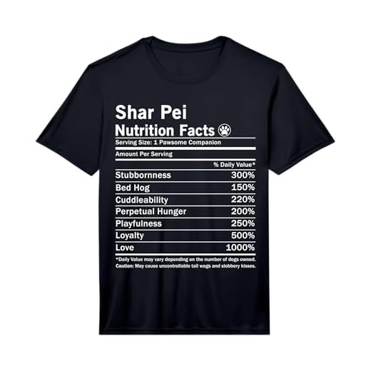 Shar Pei Dog Nutrition Facts Funny Shar Pei Performance T-Shirt