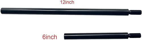 Miniatura 7 de Pursuestar Extensión extensor de pomo de palanca de cambios de aluminio negro de 6 pulgadas de largo para palanca de cambios manual de 5 6