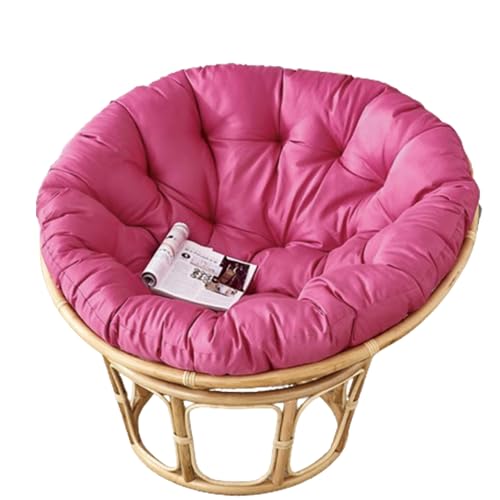 MIAOMI Verdickte Polyrattansessel Stuhlkissen, Gartensessel Stuhlkissen Wasserdicht Korbsesselkissen Outdoor Hängesessel Stuhlkissen Papasan Stuhlkissen Rundkissen