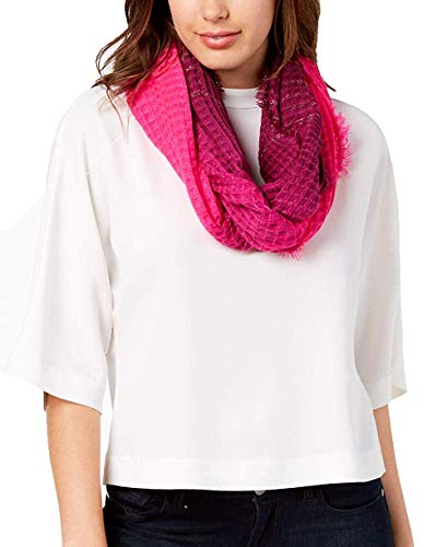 INC | Ombre Waffle Loop Scarf | Merlot