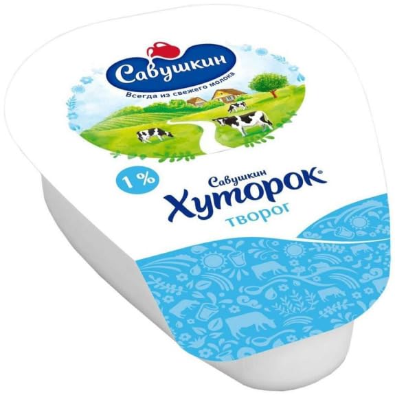 Savushkin Cottage Cheese 1% Fat 180g