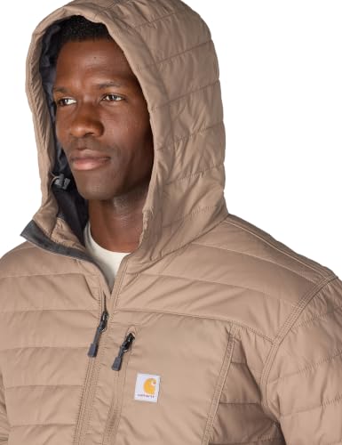 Image of Carhartt Men's Rain Defender Relaxed Fit Lightweight Insulated Hooded Jacket