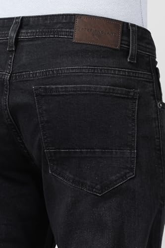 Image of Peter England Men's Regular Fit Denim Jeans for Daily Casual Wear