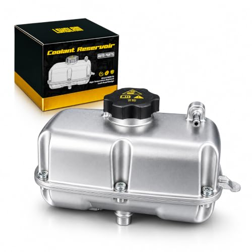 LSHDLAM One-Piece Cast Aluminum Coolant Reservoir Expansion Tank with Cap for Jeep Wrangler JL 2018-2025 & Gladiator JT 2020-2025, Replace 68283565AB 68364312AA