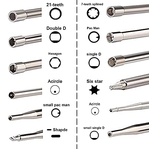 Ferilter 12 PCS Carburetor Adjustment Tool 2 Cycle Small Engine Carb Adjusting Tool Kit for Husqvarna Stihl Echo Poulan String Trimmer Weedeater Chainsaw Blower with Fuel line Primer Bulb