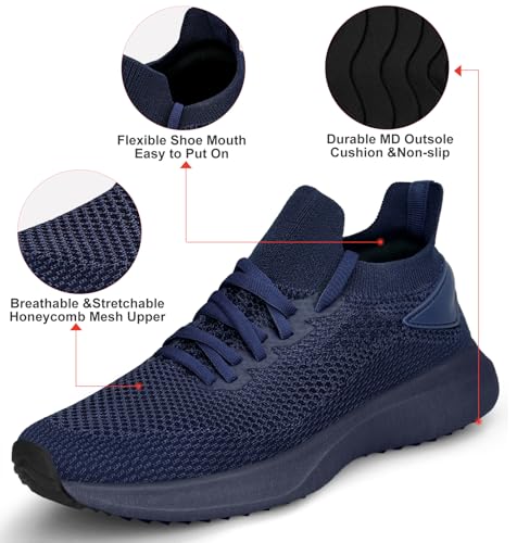 Image of Abboos Women's Walking Shoes - Lightweight Breathable Tennis Sneakers for All-Day Standing & Gym Workouts, Non-Slip Athletic Shoes for Travel and Jogging