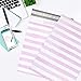 Pack It Chic - 10X13 (100 Pack) Pink Watercolor Stripes Poly Mailer Envelope Plastic Custom Mailing & Shipping Bags - Self Seal