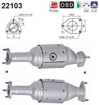 Retec 06.93.019 Catalytic Converter