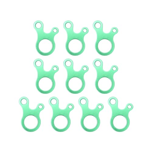 KAKASEA 10Pcs Aluminum Alloy Rope Buckle Resistance Regulator Buckle Knotting Tool Adjustable Length Buckle Tool Tent Accessory