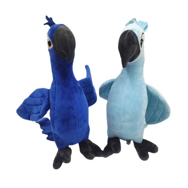 Carino Originale Rio 2 Pappagallo Peluche Giocattoli Morbido Fumetto Pappagallo Blu Pappagallo Farcito Bambole Animali Per Bambini/Coppie Regalo Di Compleanno 35 cm 2 Pz