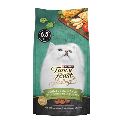Purina Fancy Feast Medleys Primavera Style With White Meat Chicken and Accents of Tomato Carrot and Spinach - 6.5 lb. Bag