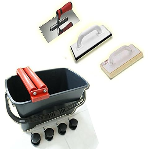 Waschset Cleany 24L Waschset Waschbox Fugbox SET D Wascheimer Waschbox Fugbox Fliesen einwaschen Cover