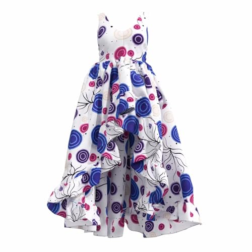 Image of iooiooi African Dresses for Women Party Robe Plus Size Print Dashiki Dinner Dress