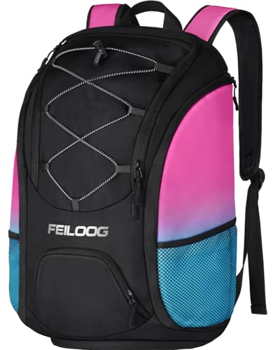 FEILOONG Basketball Backpack Bag with Ball Holder Shoes Compartment, Large Basketball Accessories...