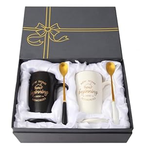 Housewarming Gift New Home, New Home Gift Ideas, First Home Gifts, New Home New Beginning New Memories Coffee Mug Set, House Warming Gifts New Home Couple, New Home Gift 14 Oz