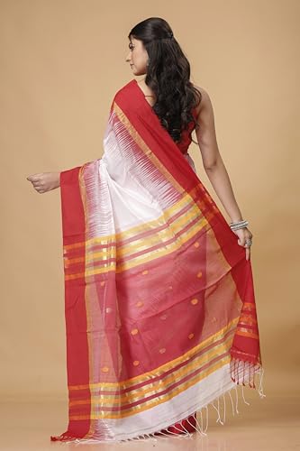 Image of OISHANI SAREE GHOR Women's Traditional Ikkat Handloom Sarees