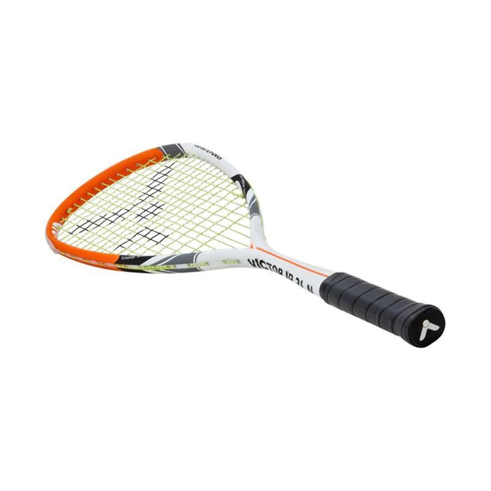 VICTOR IP 3L N Squash Racket, 120 g, medium Balance with Teardrop/Open Throat headform, Strung, Racket Cover Included