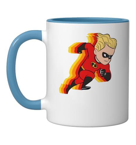 Disney Pixar Incredibles Dash Parr Running Ceramic Mug, Blue/White, 11oz
