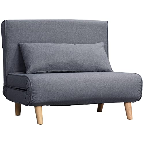 HOMCOM Einzelsofa Schlafsofa Sofabett Klappsofa verstellbar...