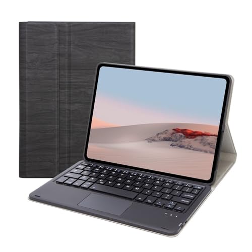 Carcasa para Surface Go de 10 pulgadas en cuero con textura madera y teclado premium