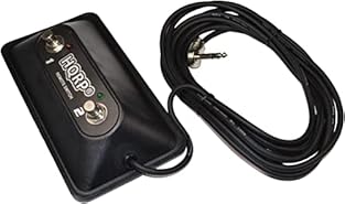 HQRP® Dual-Channel Footswitch with LED ; QUALITY: HQRP Footswitch is made of quality metal components (buttons, the interior parts and plugs). The molded housing guarantees the long period of use. 14' cable provides the wide usage area. Right angle 1...