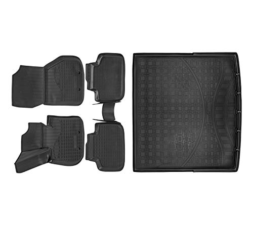 Allwetter TPE Gummimatten + Kofferraumwanne Set für BMW X1 F48 3D 2015-2022