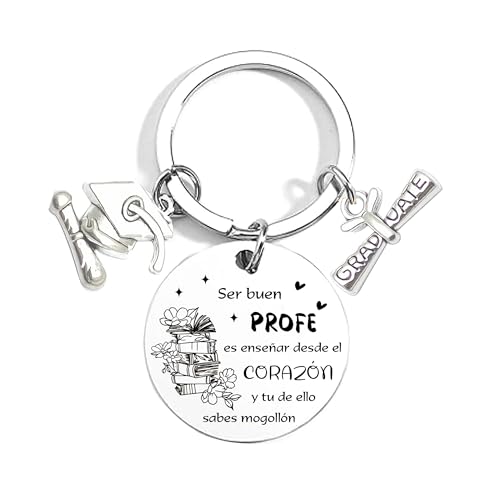 POIUYTRE Llaveros Profesores Regalos Originales Para Maestra Llaveros Regalos Profesora Infantil Regalo Profesor Regalos Para Profesores Infantil Llavero Maestro Regalo Maestro Llavero Graduación (4)