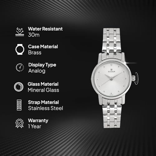 Titan Store Titan Quartz Analog Silver Dial Silver Stainless Steel - Image 5