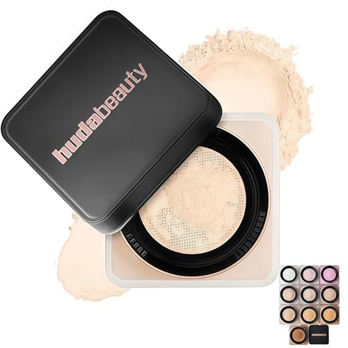 Huda Beauty Easy Bake Loose Baking & Setting Powder Oil Control Loose Powder Light Diffusing Setting Powder For Smooth Shine Free Daily Wear (Pound Cake)