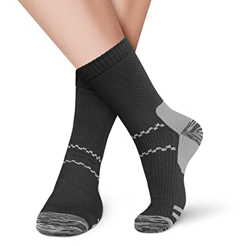 Image of Copper Compression Socks (3 Pairs), 15-20 mmhg is BEST Athletic & Medical for Men & Women, Running, Flight, Travel, Nurses - Boost Performance, Blood Circulation & Recovery