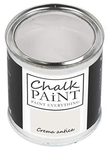 Chalk Paint Everything® Crema Antica Kreidefarbe Wasserbasis für Alle Oberflächen einfach zu verarbeiten ohne schlechten Geruch - Chalk Paint Extra Matt (250 ml)